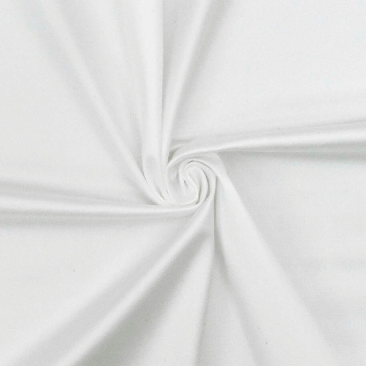 Glamour White Solid Satin-like Activewear Stretch Jersey Knit Fabric By the Yard